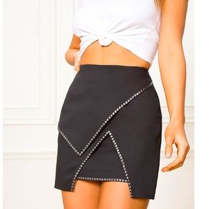 Superdown Carly Studded Mini Skirt